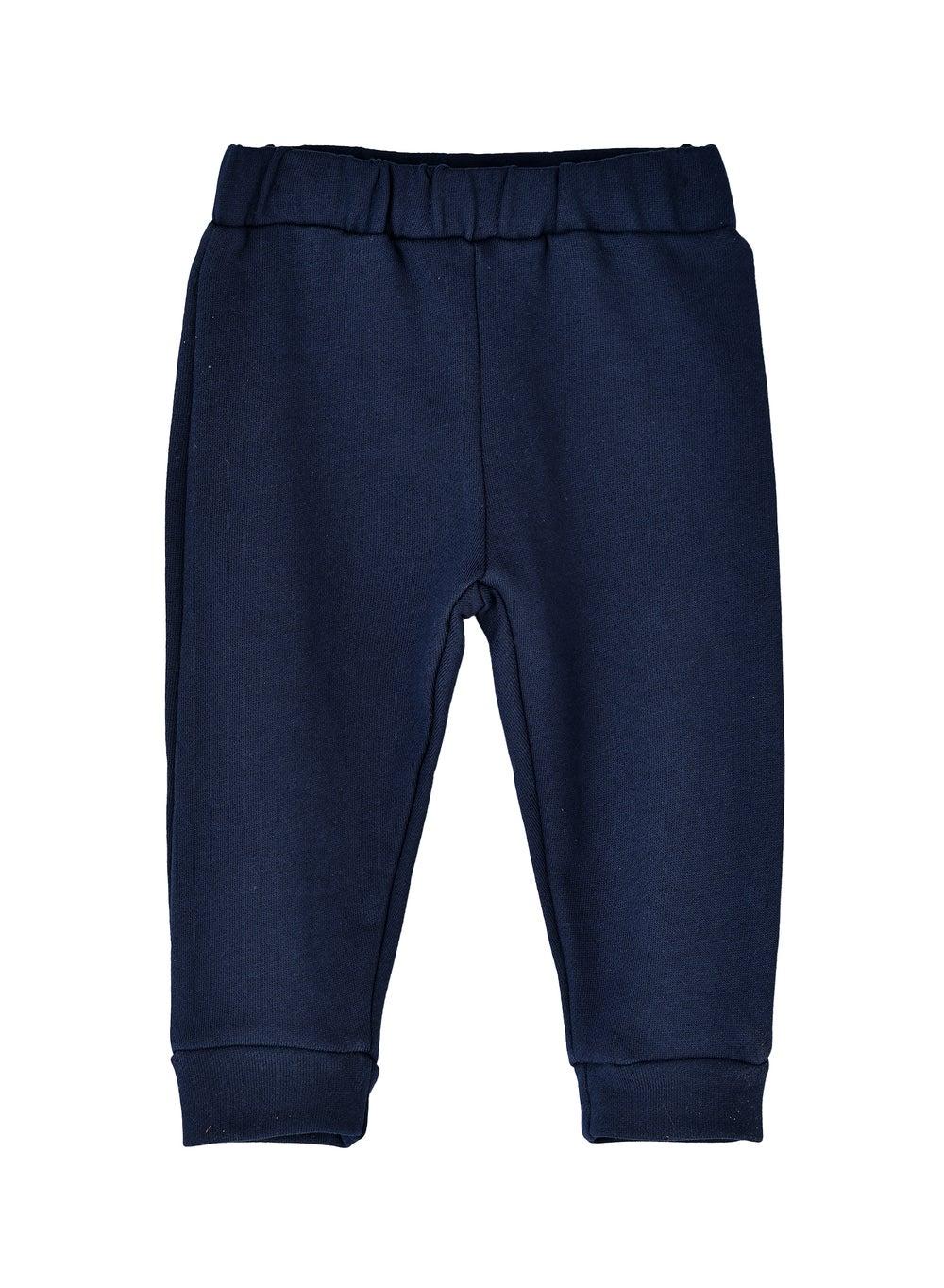 Boys Navy Blue Slim Fit Jogger Pants Crleinb413 - Image 1