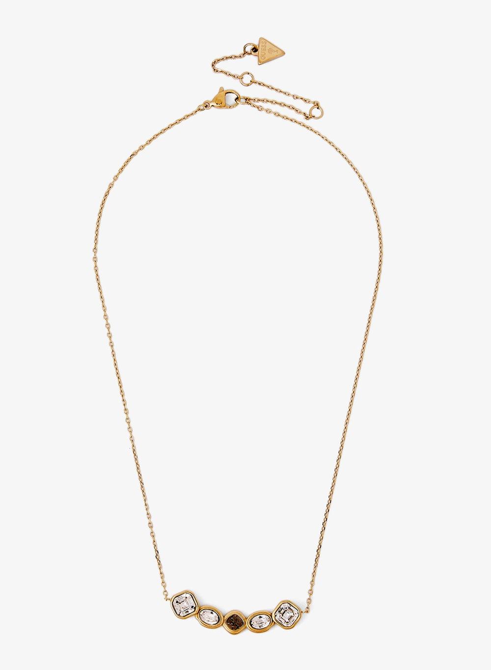 Mamounia Logo Necklace JUBN05569JWYG Gold Crystal - Image 1