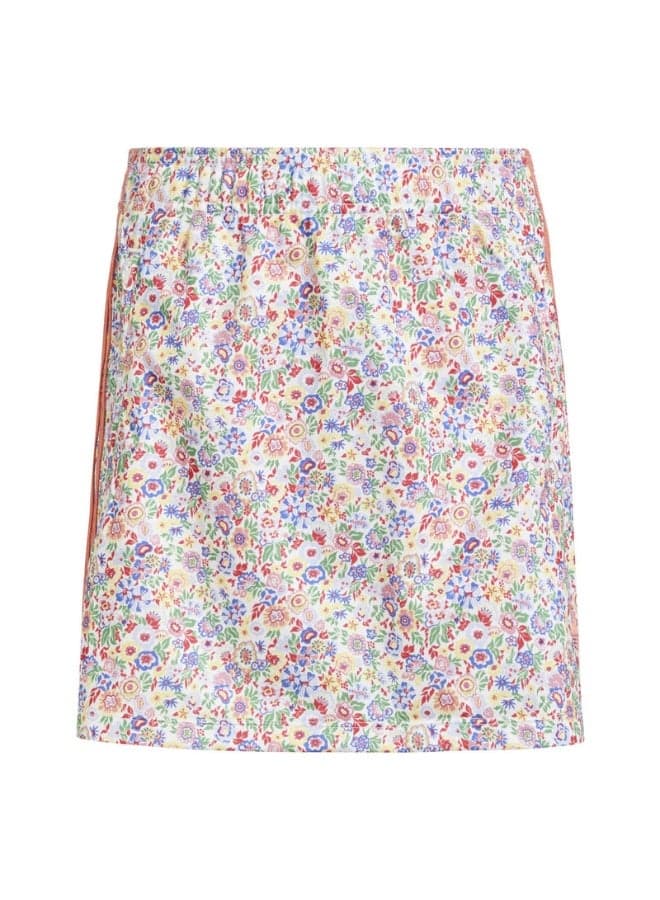 adidas Originals Kids White Liberty Floral Mini Skirt - Image 1