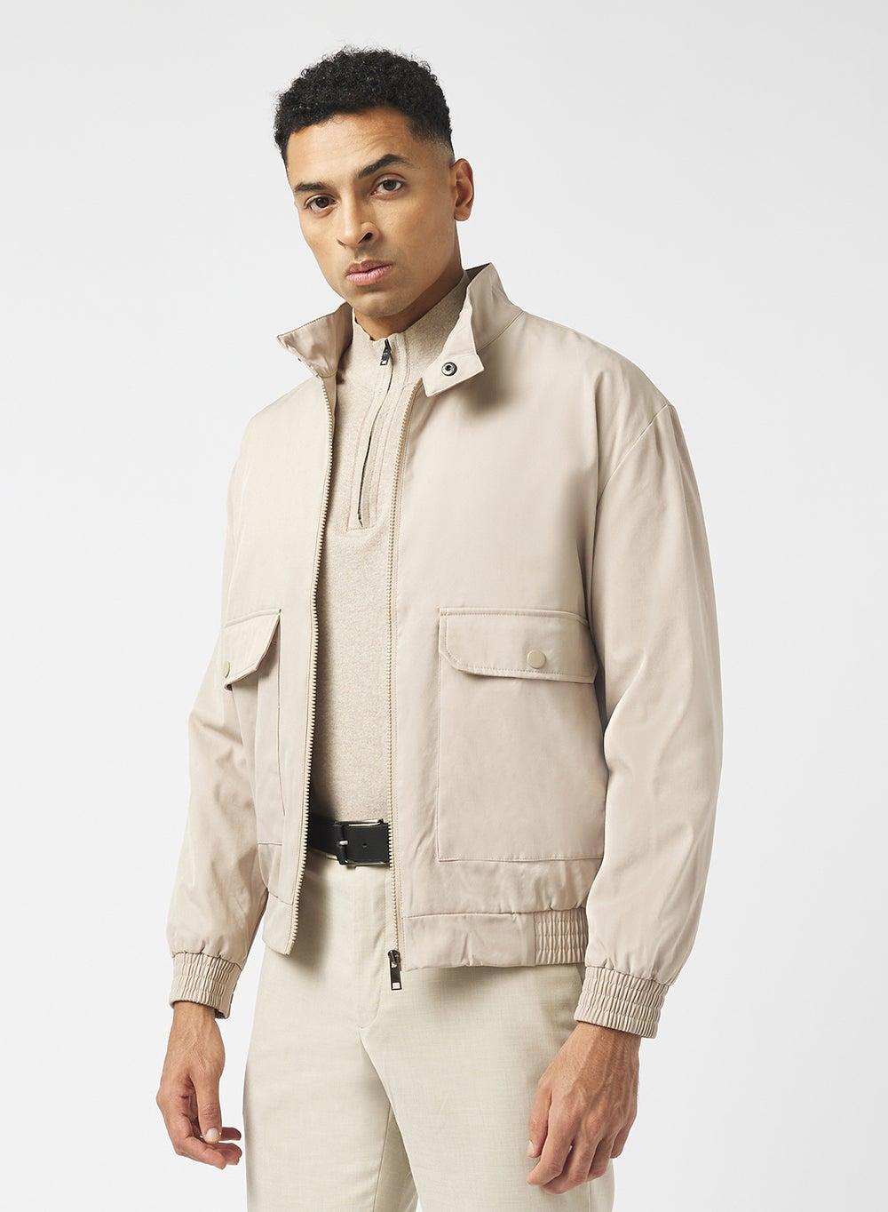 Harrington Zip Through Jacket Mjk Gosforthstn - Image 1