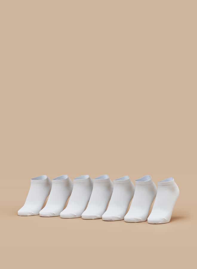 Elena L Bsc Ankle Socks Set of 7 White - Image 1