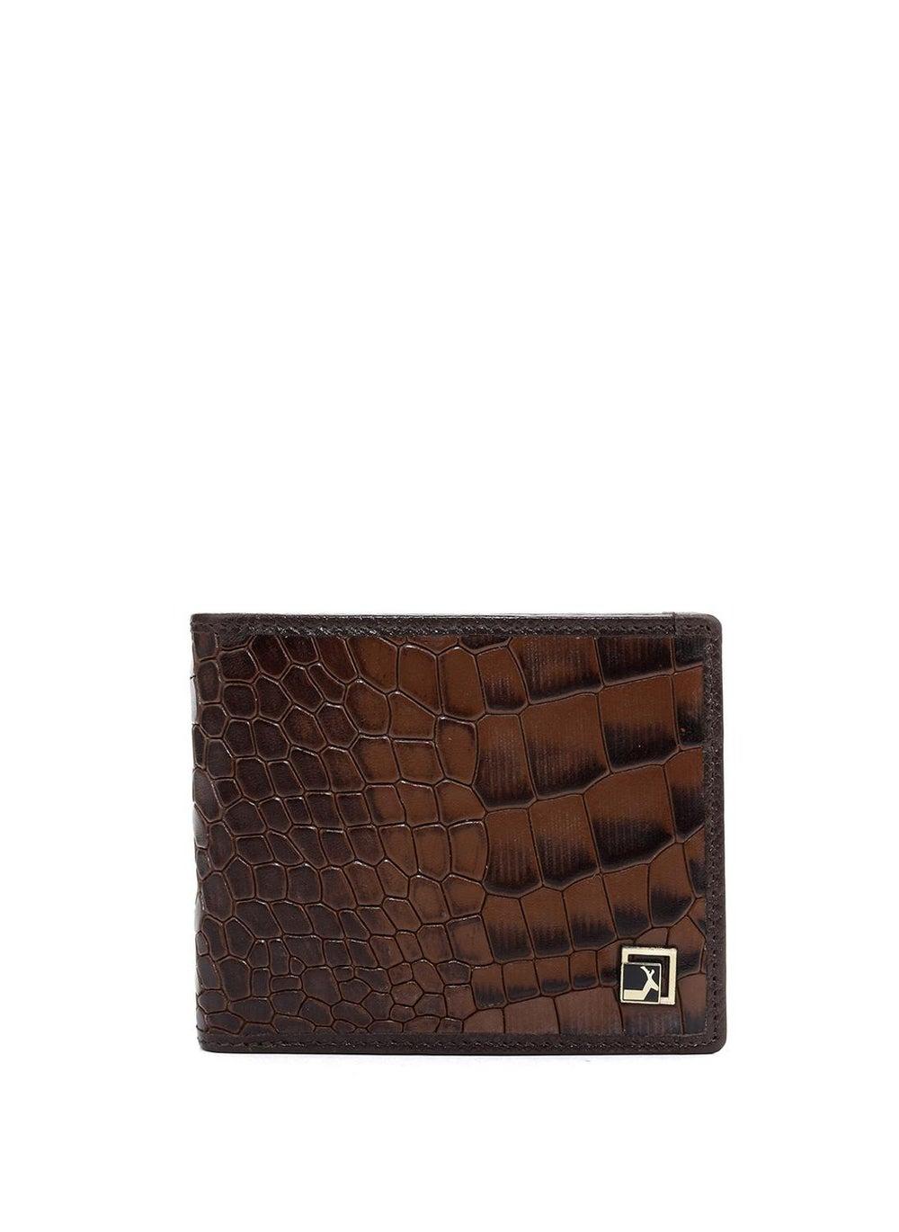 Genuine Leather Brown Bifold Wallet for Men - Image 1
