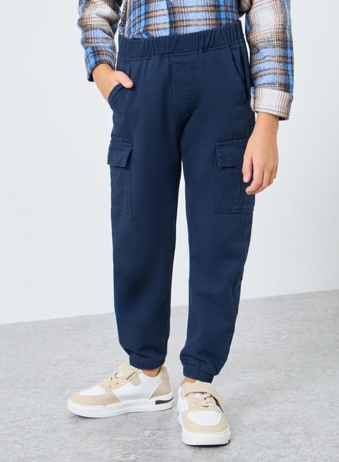 Boys Navy Cargo Joggers Relaxed Fit AW25 - Image 1