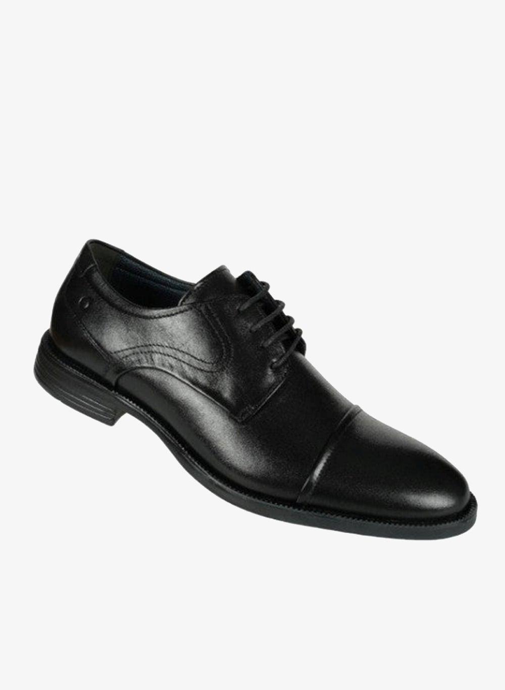 Democrata 032-165 Black Leather Formal Lace-Up Shoes - Image 1
