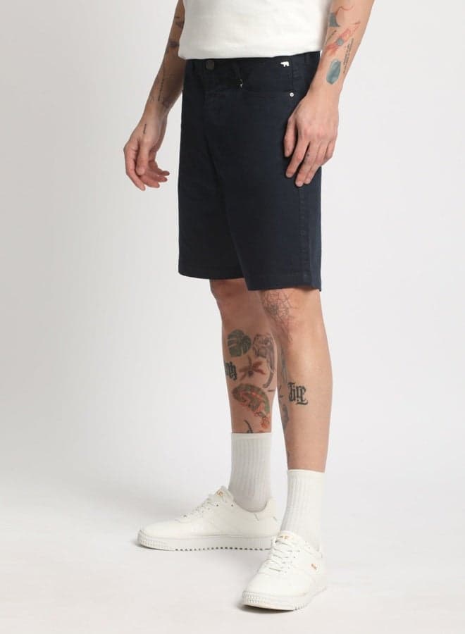 Bear House Men’s Black Cotton Shorts Adjustable Fit - Image 1