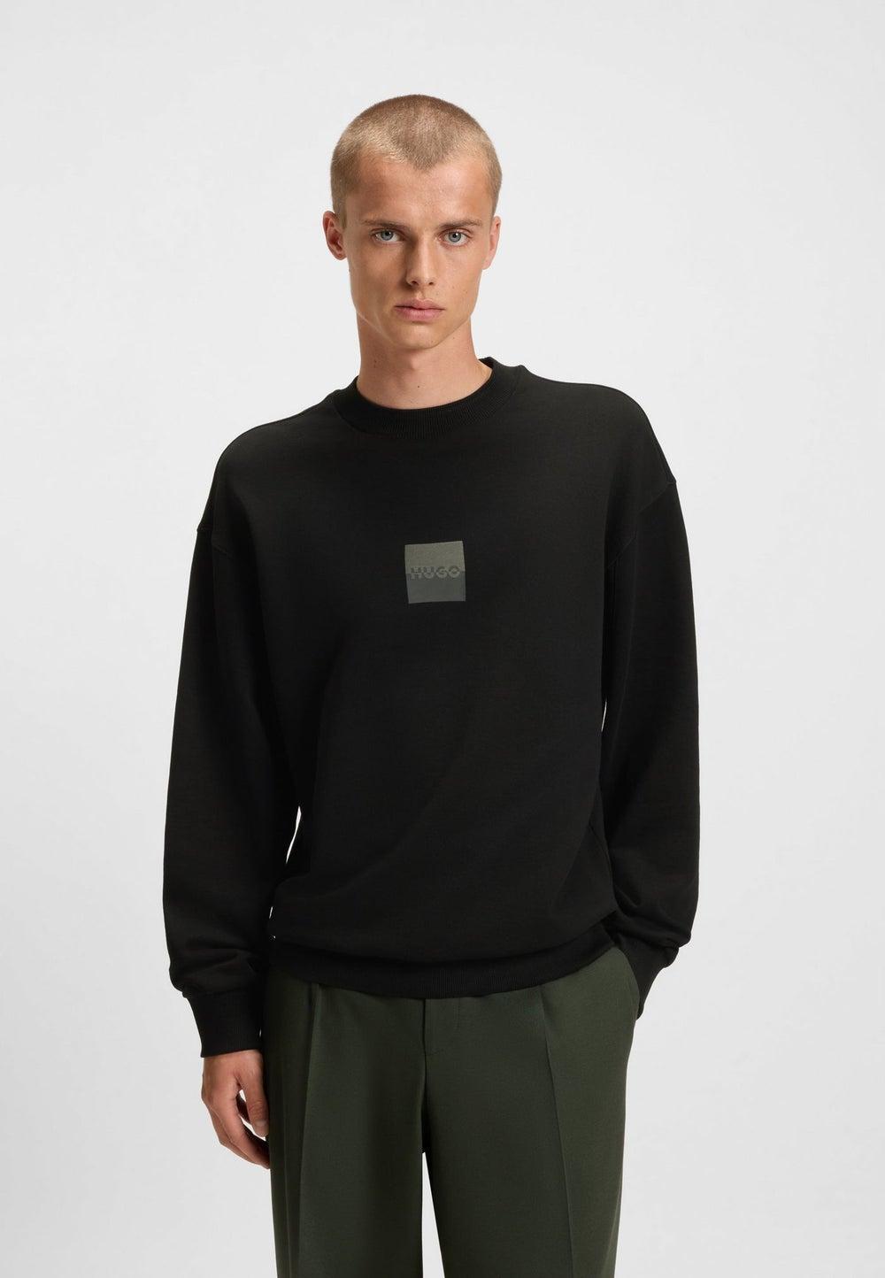 HUGO Split Logo Cotton-Terry Sweatshirt 50542847001 - Image 1