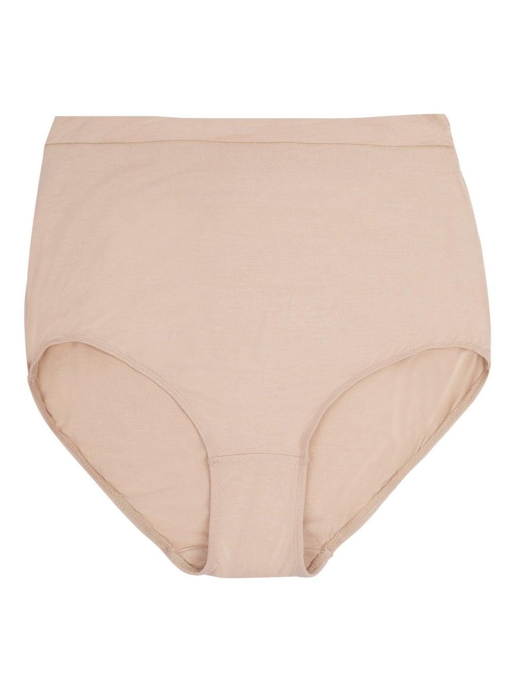 Beige High Waist Maternity Panty – Tummy Support - Image 1