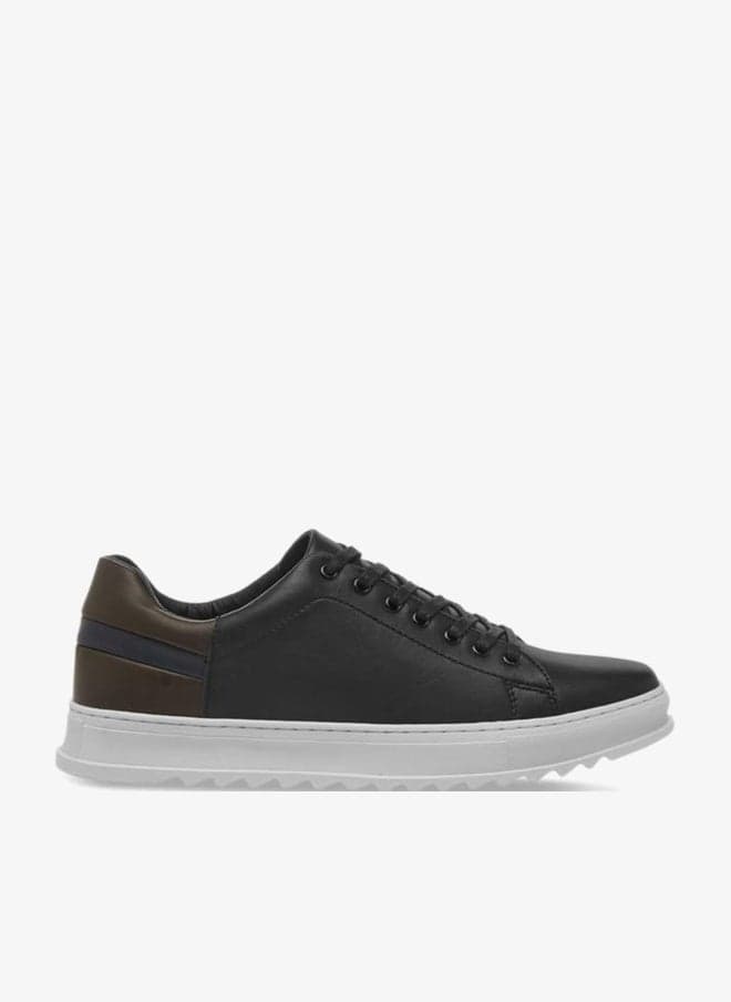 RF2024111 Black Lace-Up Men’s Casual Sneakers - Image 1