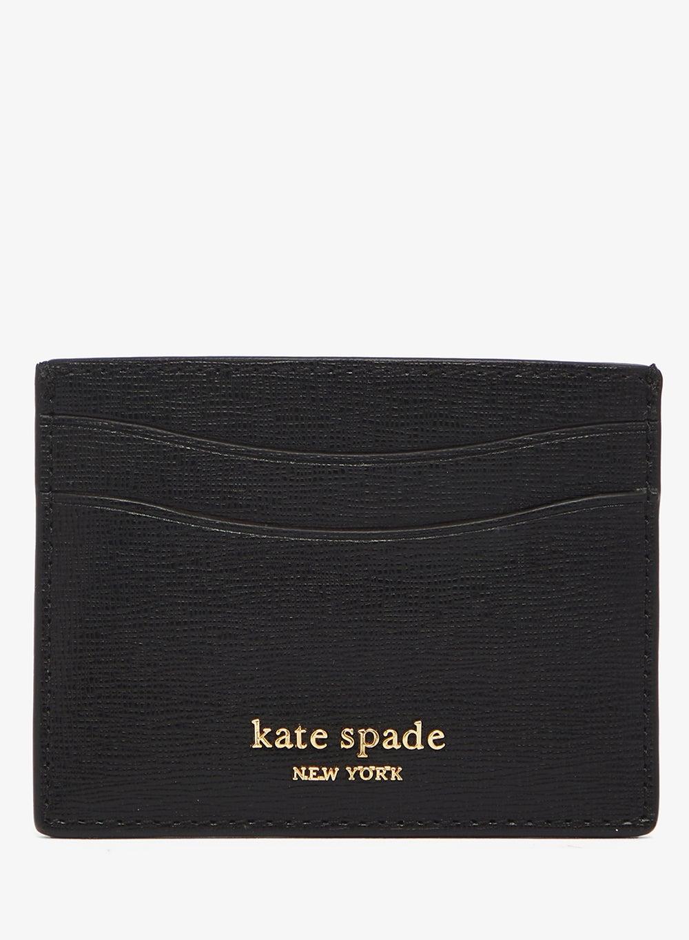 Devin Saffiano Leather Card Holder K8929 Blk - Image 1