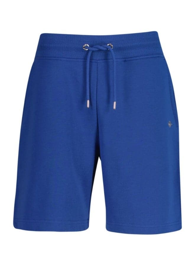 Gant Shield Blue Regular Fit Sweat Shorts - Image 1