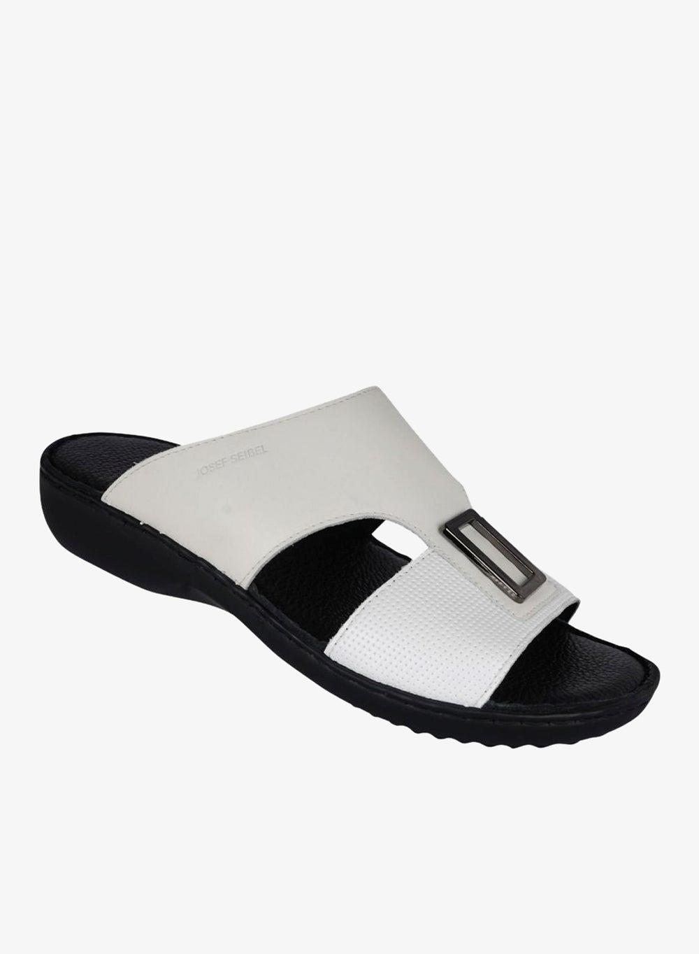 Josef Seibel 44192 Arab White Leather Sandals - Image 1