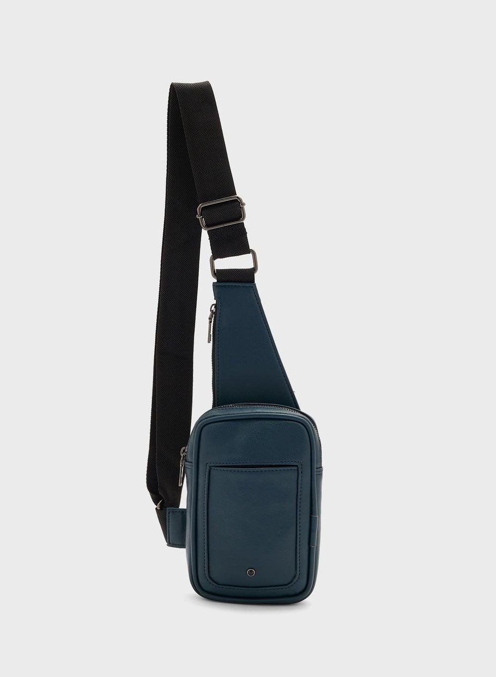 Phb37 Turquoise Sling Crossbody Bag for Men - Image 1