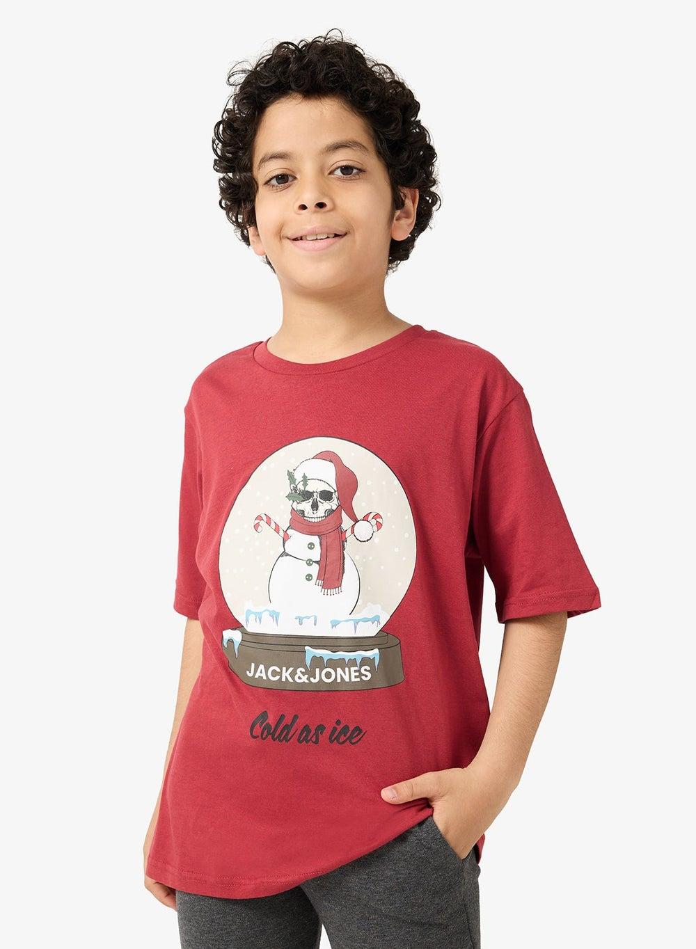 JJNoel Boys Crew Neck Graphic T-Shirt 12285040 - Image 1