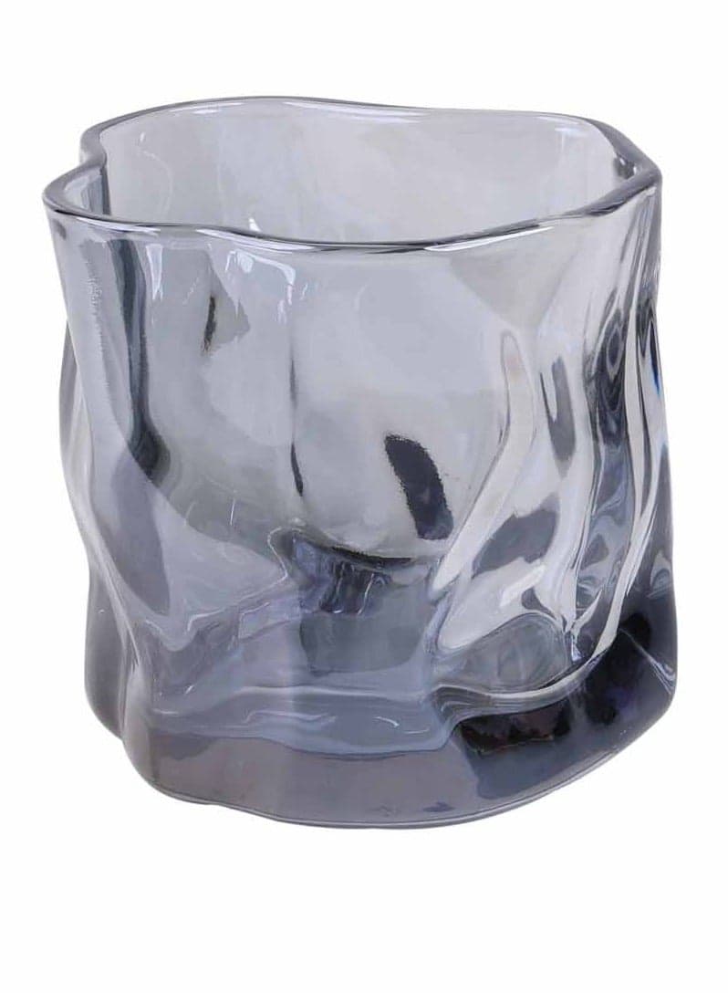 Rock Twisted Blue Glass Tumbler 200ml - Image 1