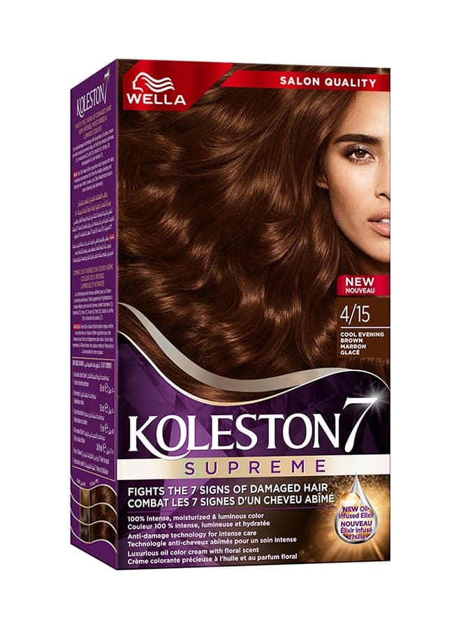 Koleston Supreme Cool Evening Brown Hair Color 3614229721720 - Image 1