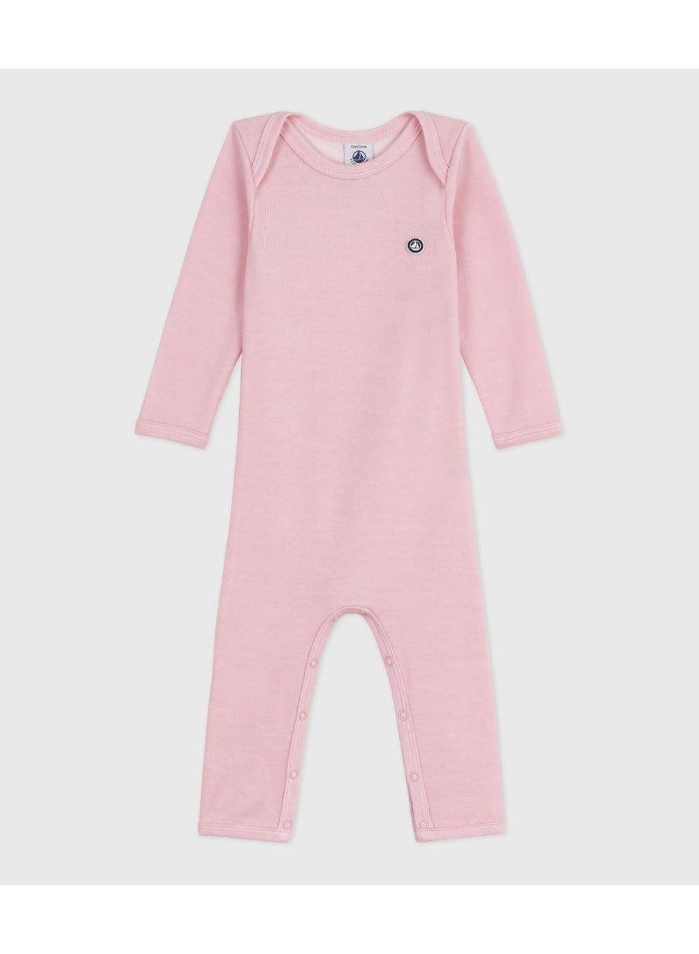 Baby Girls Wool Cotton Long-Leg Bodysuit Joli - Image 1