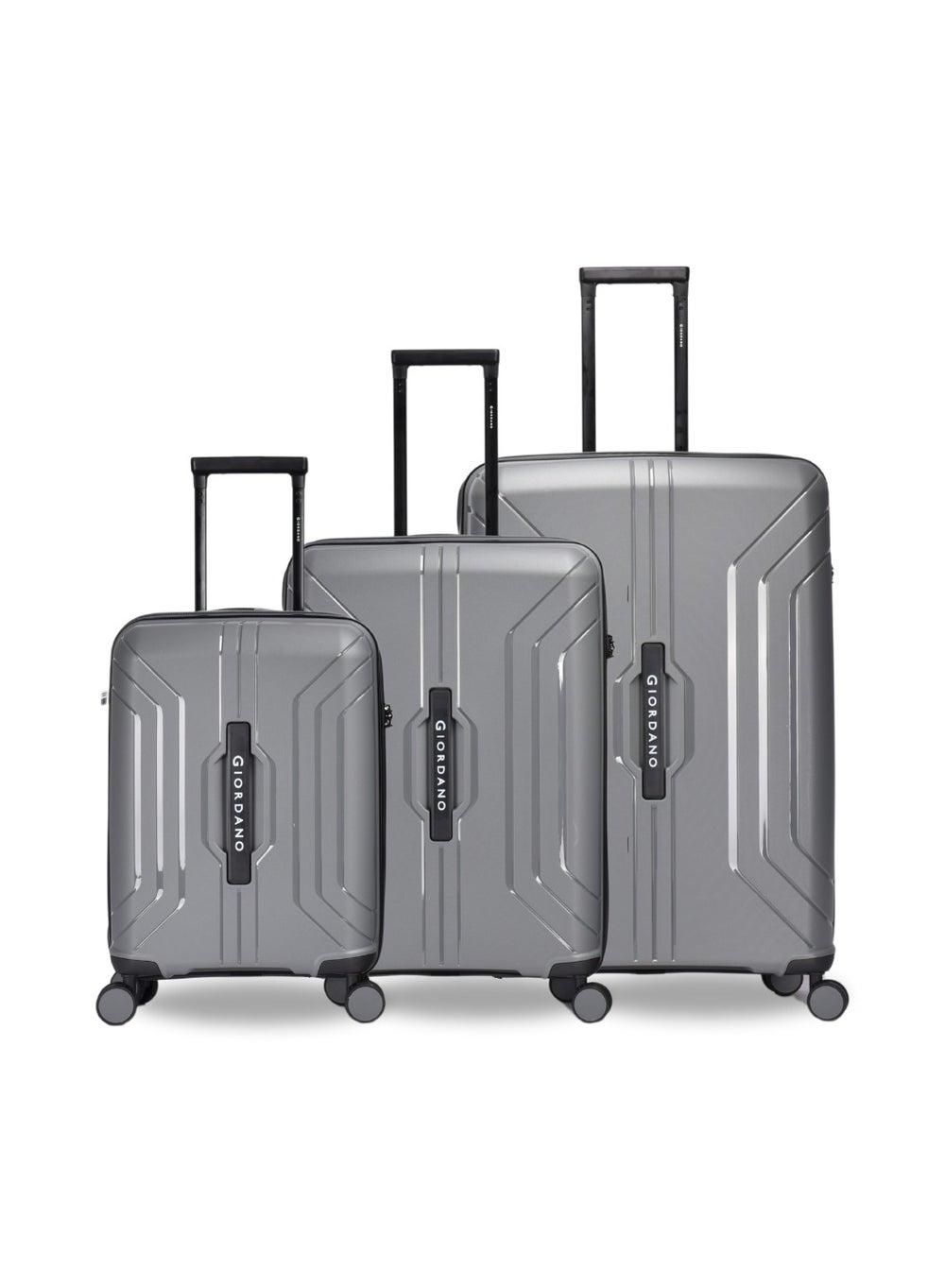 Giordano Enduro PP Hard Shell Luggage Set Grey S+M+L - Image 1
