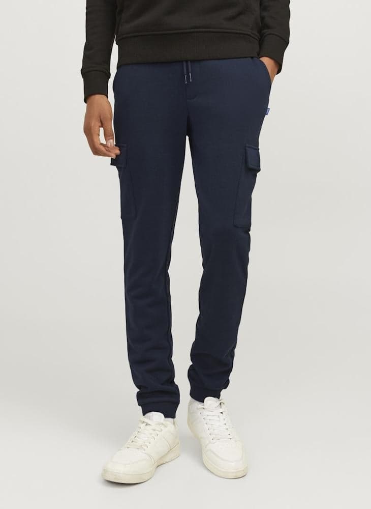 Boys Jpstgordon Jjbradley Navy Cargo Jogger Pants - Image 1
