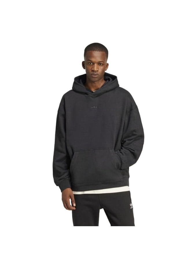 adidas Premium Essentials Black Cotton Hoodie - Image 1