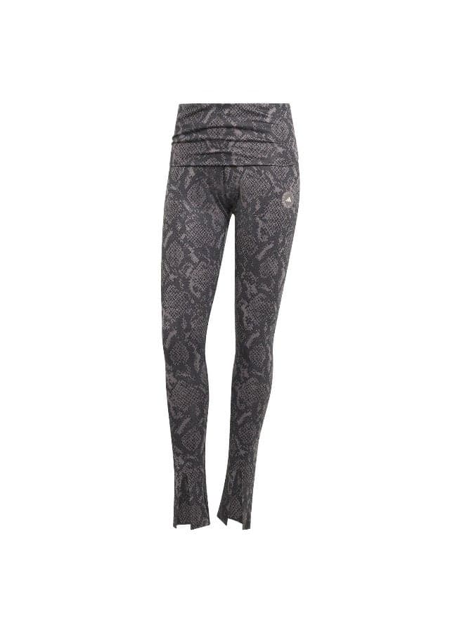 Stella McCartney Python Print Rolltop Training Leggings - Image 1