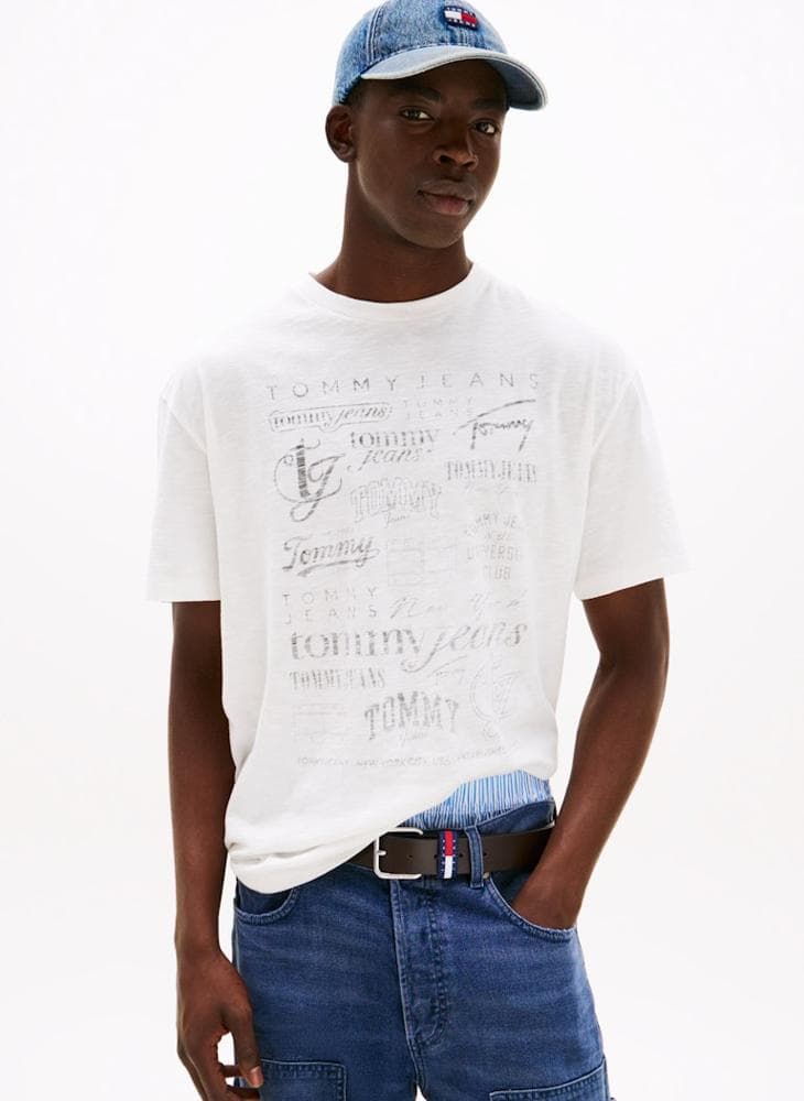Tommy Jeans Relaxed Cotton T-Shirt DM0DM21584YBL - Image 1