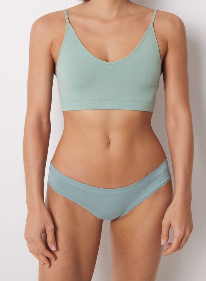 Classic Green Cotton Hipster Panties 87926126 - Image 1