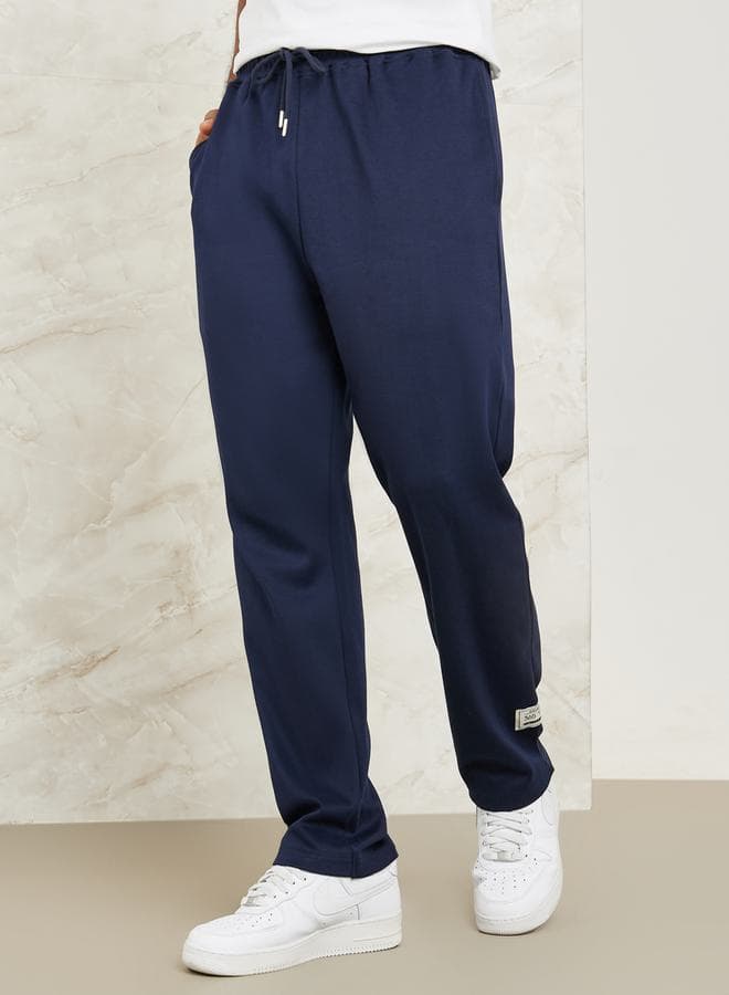 Styli Navy Blue Patch Detail Oversized Joggers 7006200922 - Image 1