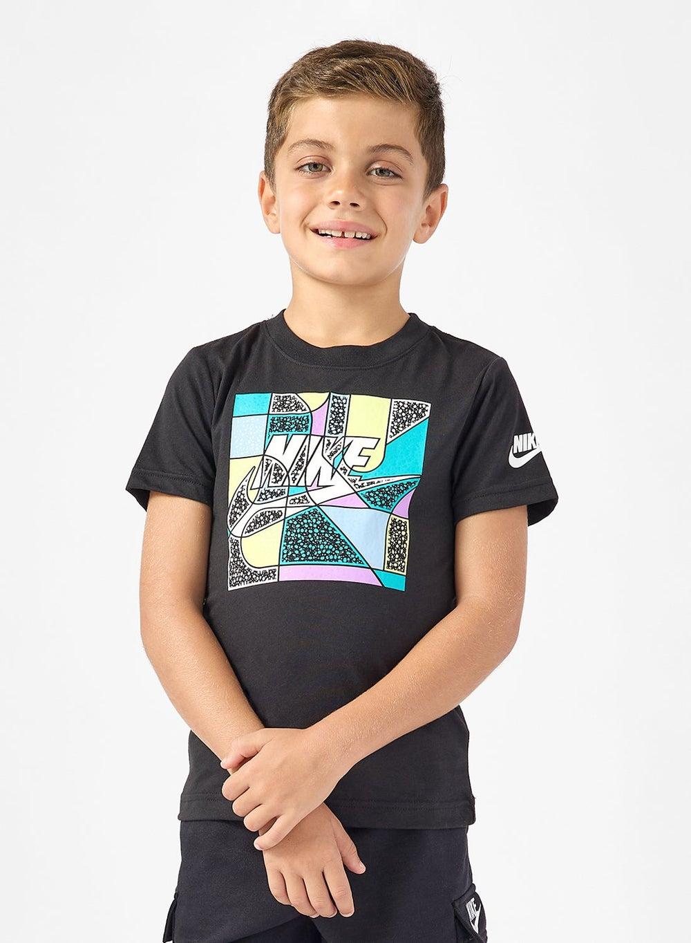 Kids Futura Block T-Shirt 86M783 023 Black - Image 1