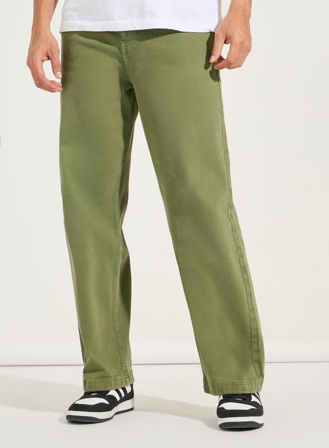Styli Wide Leg Overdyed 5-Pocket Men’s Jeans - Image 1