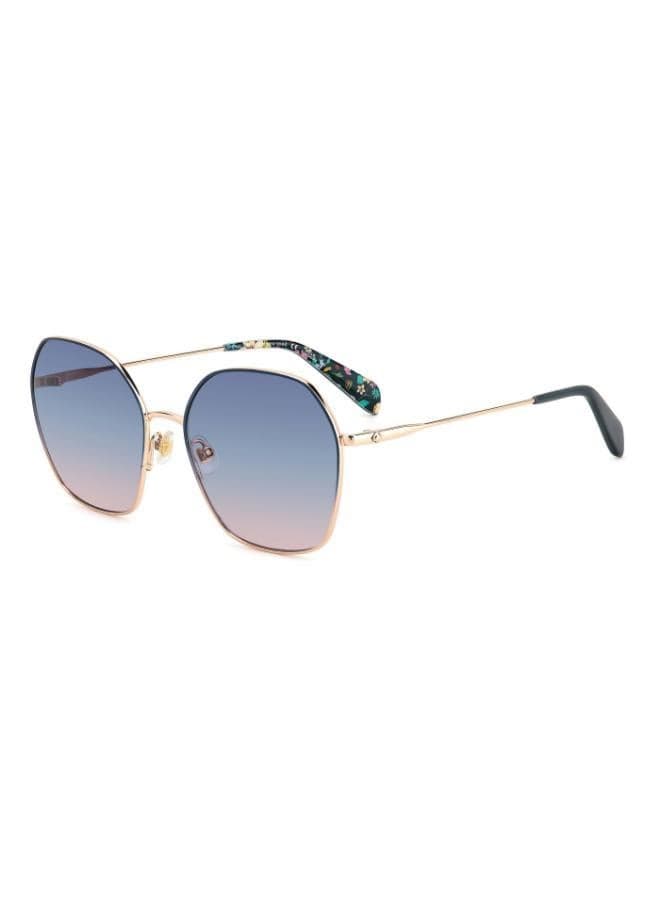 Kenna/G/S Square Sunglasses in Blue Peach Tint - Image 1