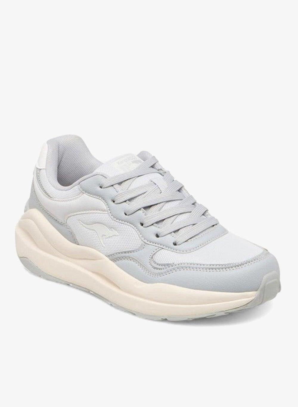 Grey Panelled Lace-Up Sneakers Sho23Aa025Wb - Image 1