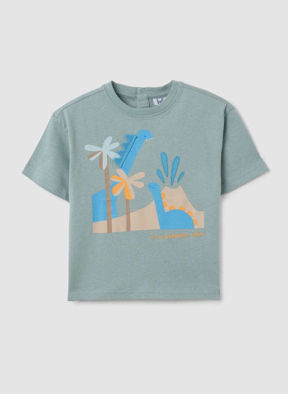 Fagottino Dinosaur Cotton T-Shirt Regular Fit 9–36M - Image 1