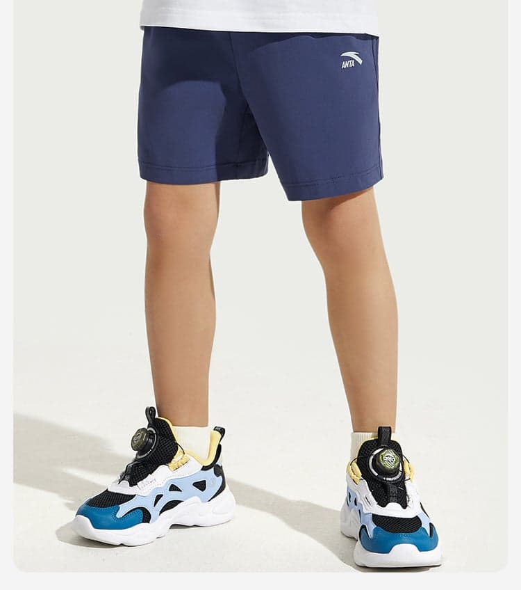 Kids Quick-Dry Training Sports Shorts Blue - Image 1