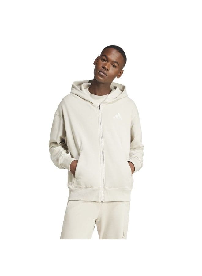 ALL SZN French Terry Full-Zip Hoodie Beige - Image 1