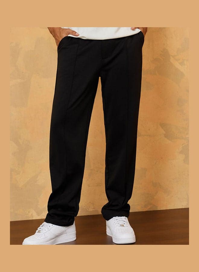 Styli 7003447101 Pintuck Knit Relax Fit Pants - Image 1