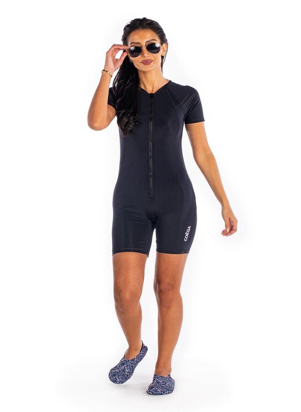 COEGA Slim-kini Short Black UV Swim Suit - Image 1