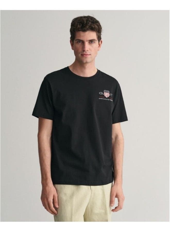 GANT Archive Shield Embroidered Cotton T-Shirt - Image 1