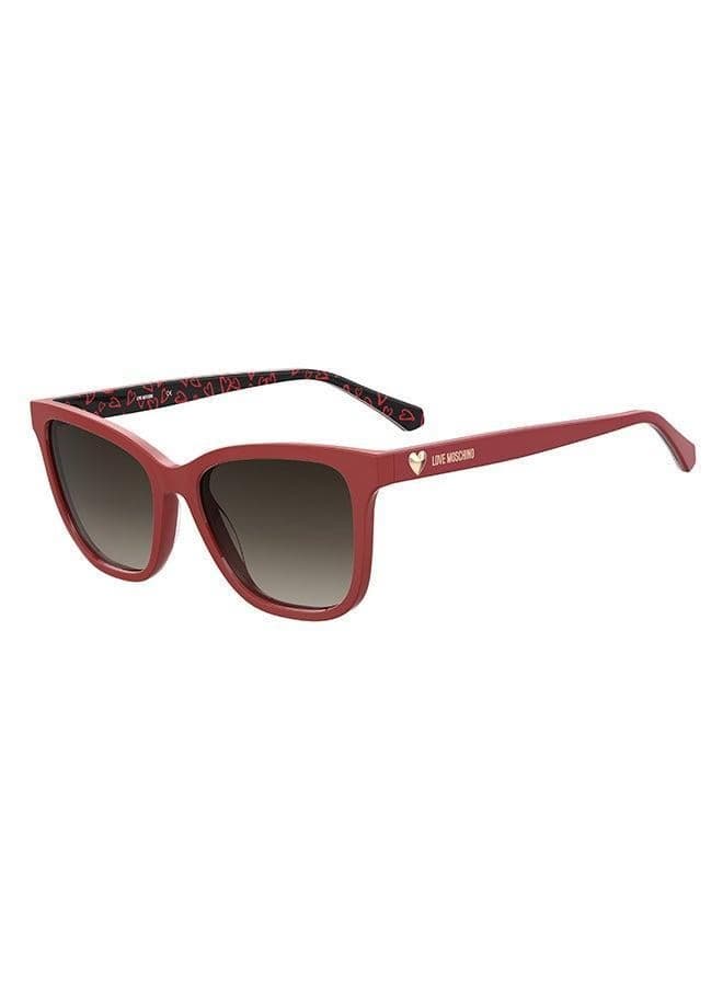 Moschino Love MOL078/S Rectangular Brown Gradient Sunglasses - Image 1