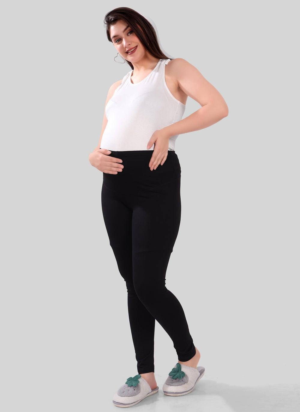 High Waist Maternity Active Leggings – Viscose Blend Comfort - Image 1