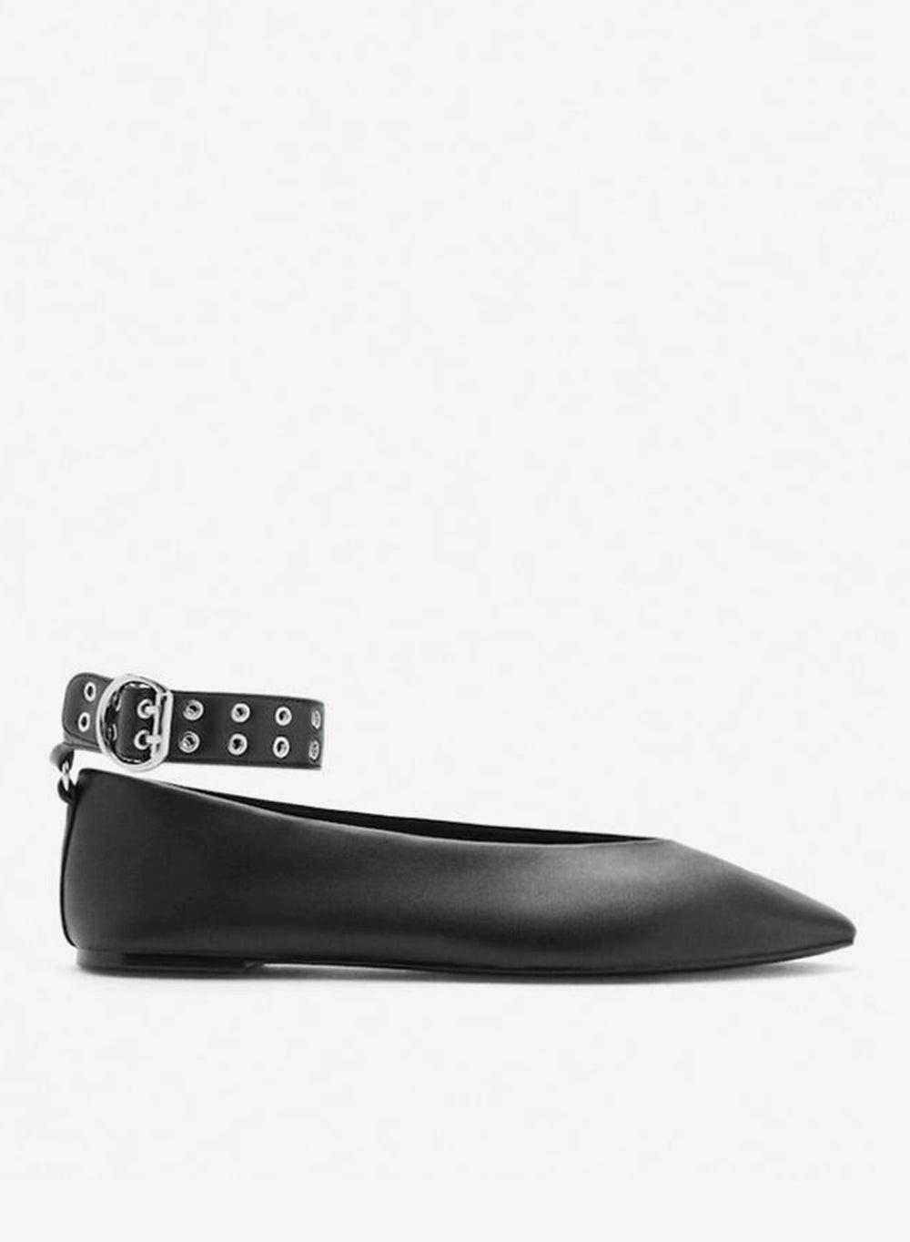 Eyelet Strap Ballet Flats 17084110 - Image 1