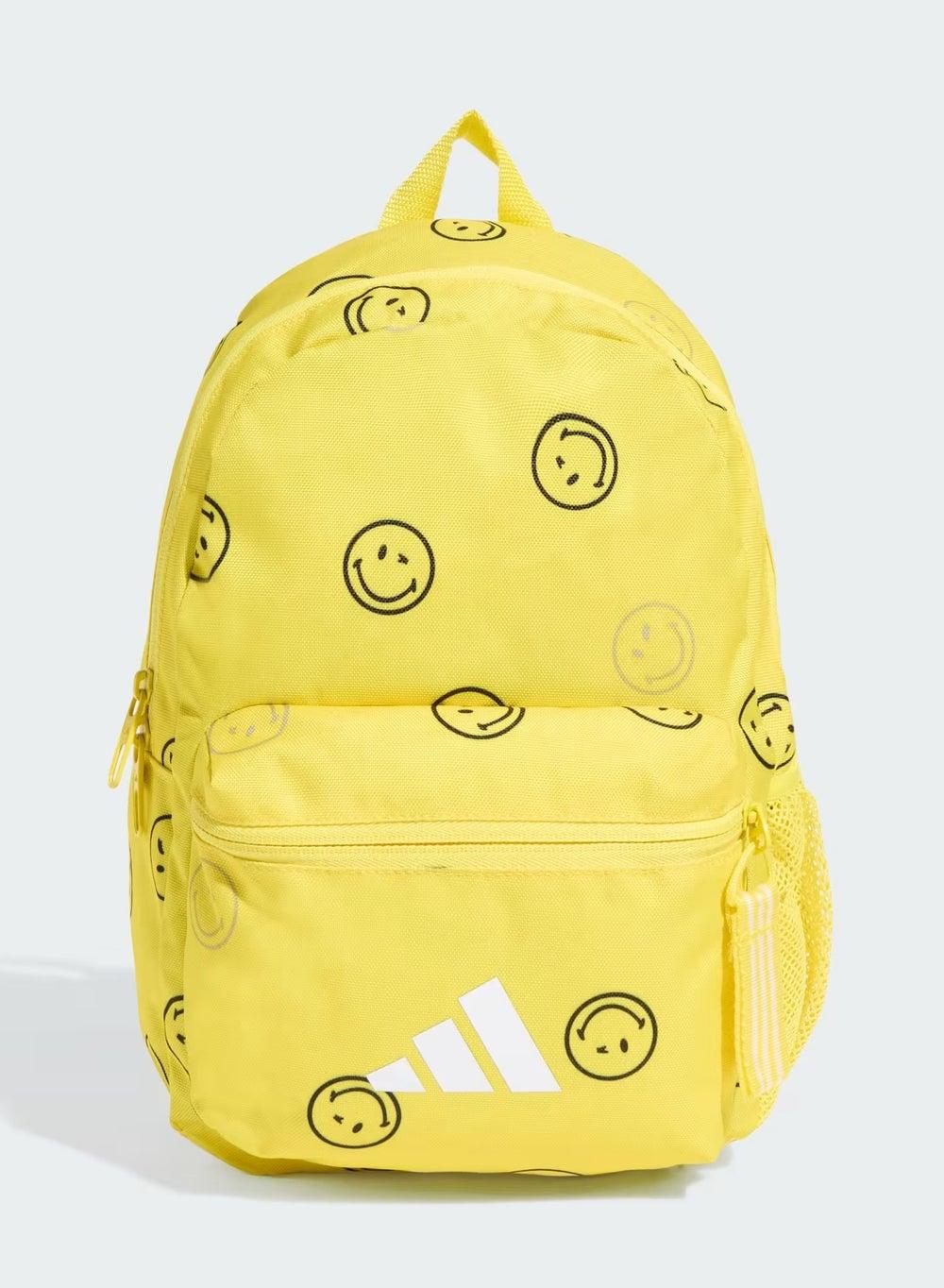 Adidas Smiley World Kids Backpack JX5643 Yellow - Image 1