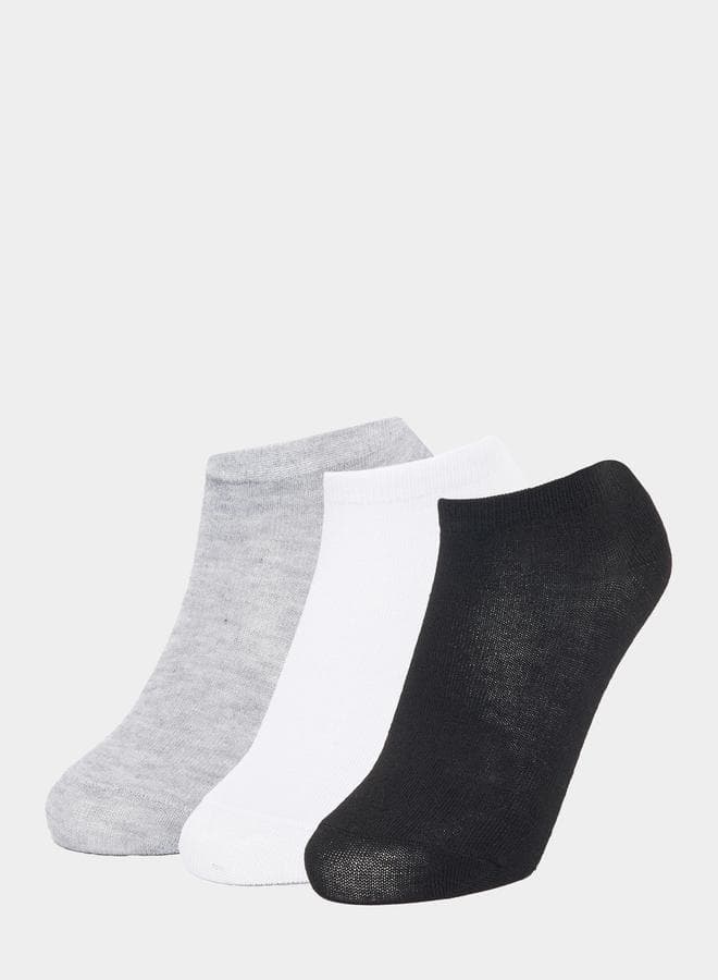 Boys Solid Casual Socks 3-Pack 2111348520 - Image 1