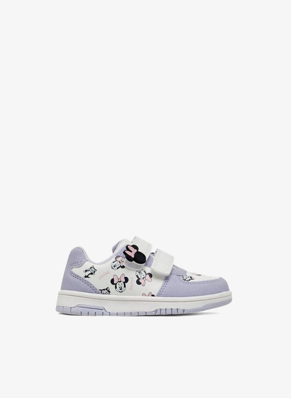Minnie Mouse Girls Sneakers D25010 Hook & Loop White - Image 1