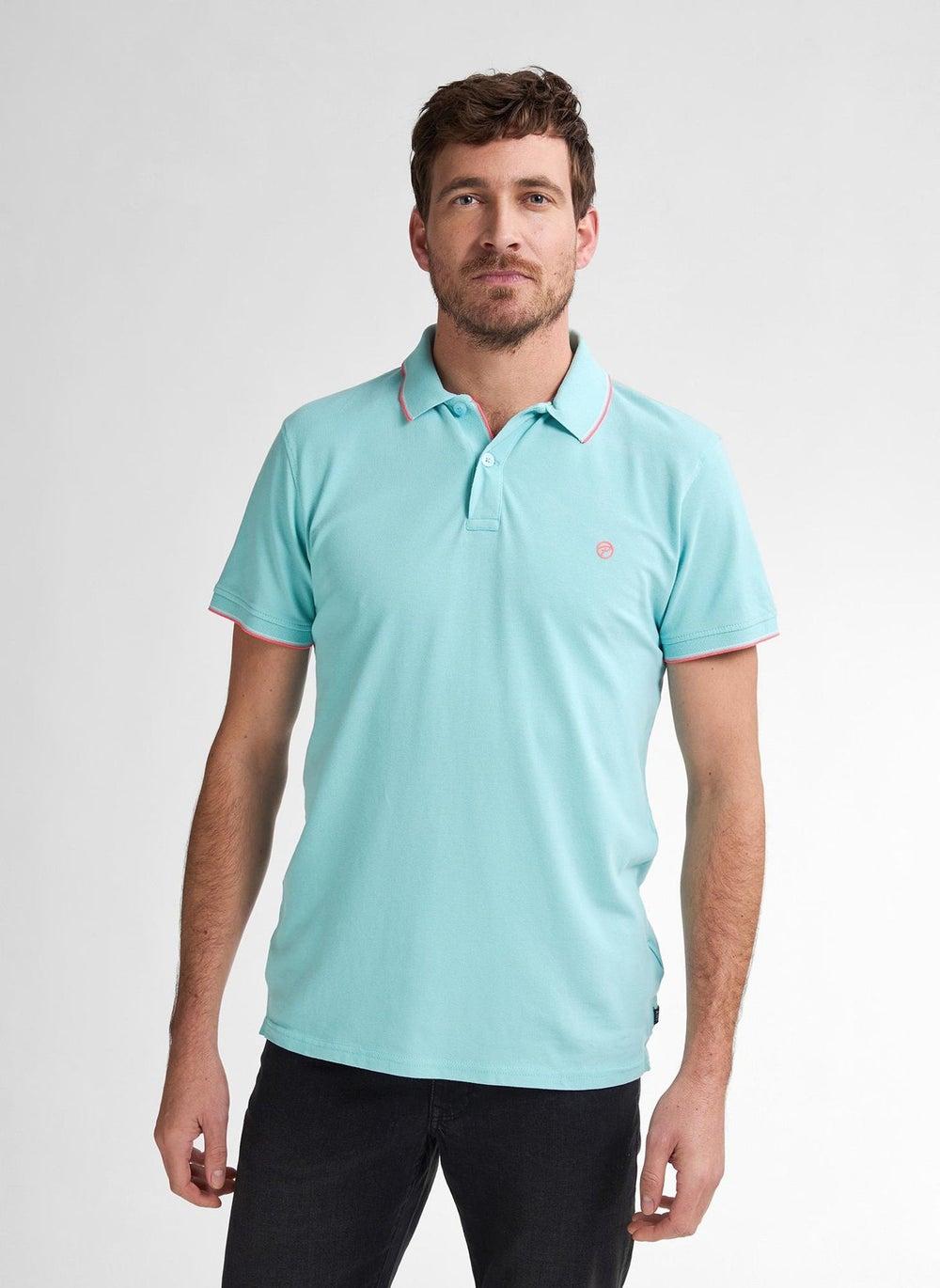 Aqua Classic Men’s Polo Short Sleeve Regular Plus Fit - Image 1