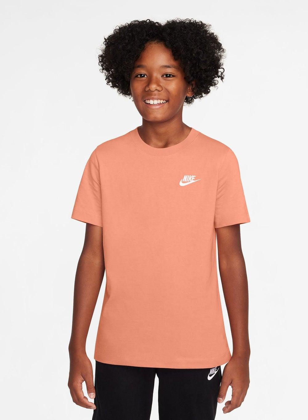 Nike Futura Kids Orange Cotton T-Shirt FZ5177 - Image 1