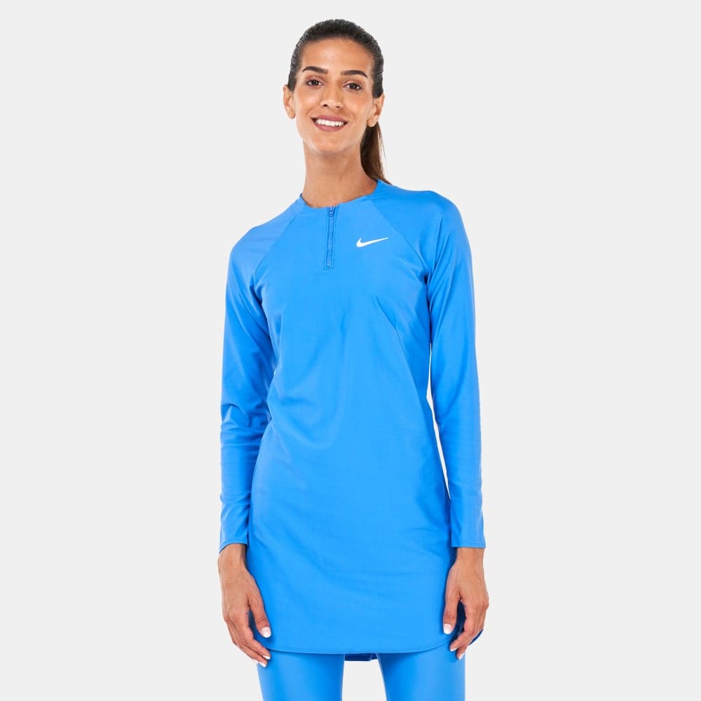 Victory Full-Coverage Blue Swim Tunic UPF 40+ - Image 1