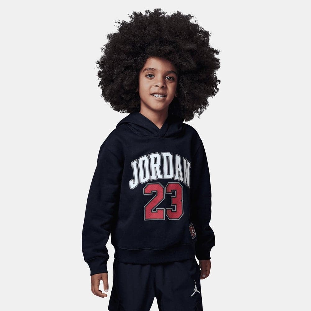 Jordan 23 Kids Fleece Hoodie Black Unisex - Image 1