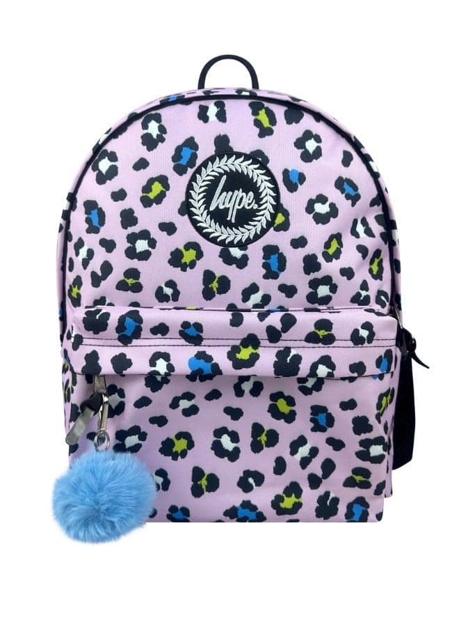 Iconic Lilac Leopard Backpack with Laptop Sleeve - Image 1