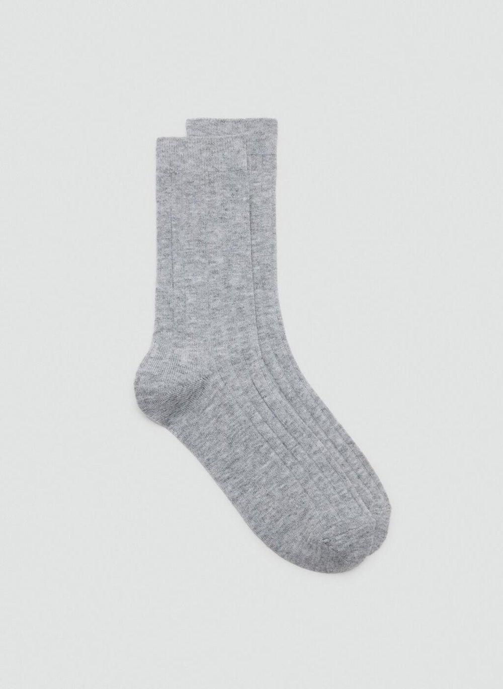 Ribbed Wool Blend Socks 17095971 Soft Fit - Image 1