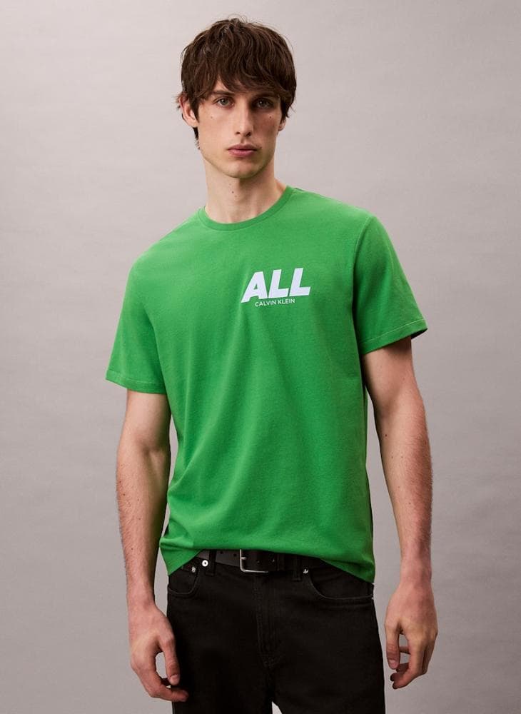 Calvin Klein Graphic Relaxed Cotton T-Shirt Lv04Rd803Gli5 - Image 1